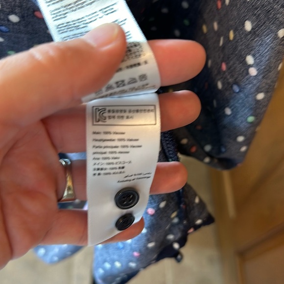 Joules Navy Elvina Multispot Blouse - 6 US - Picture 6 of 6